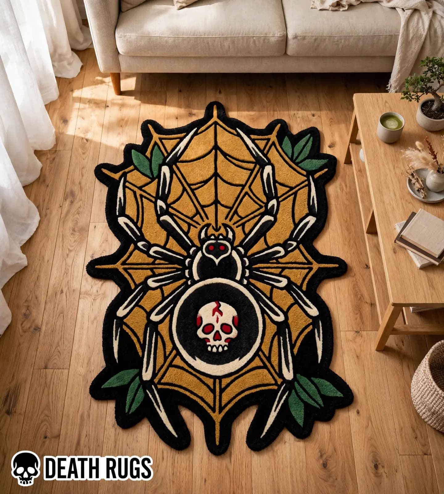 Skull Widow Web Rugs slide 5
