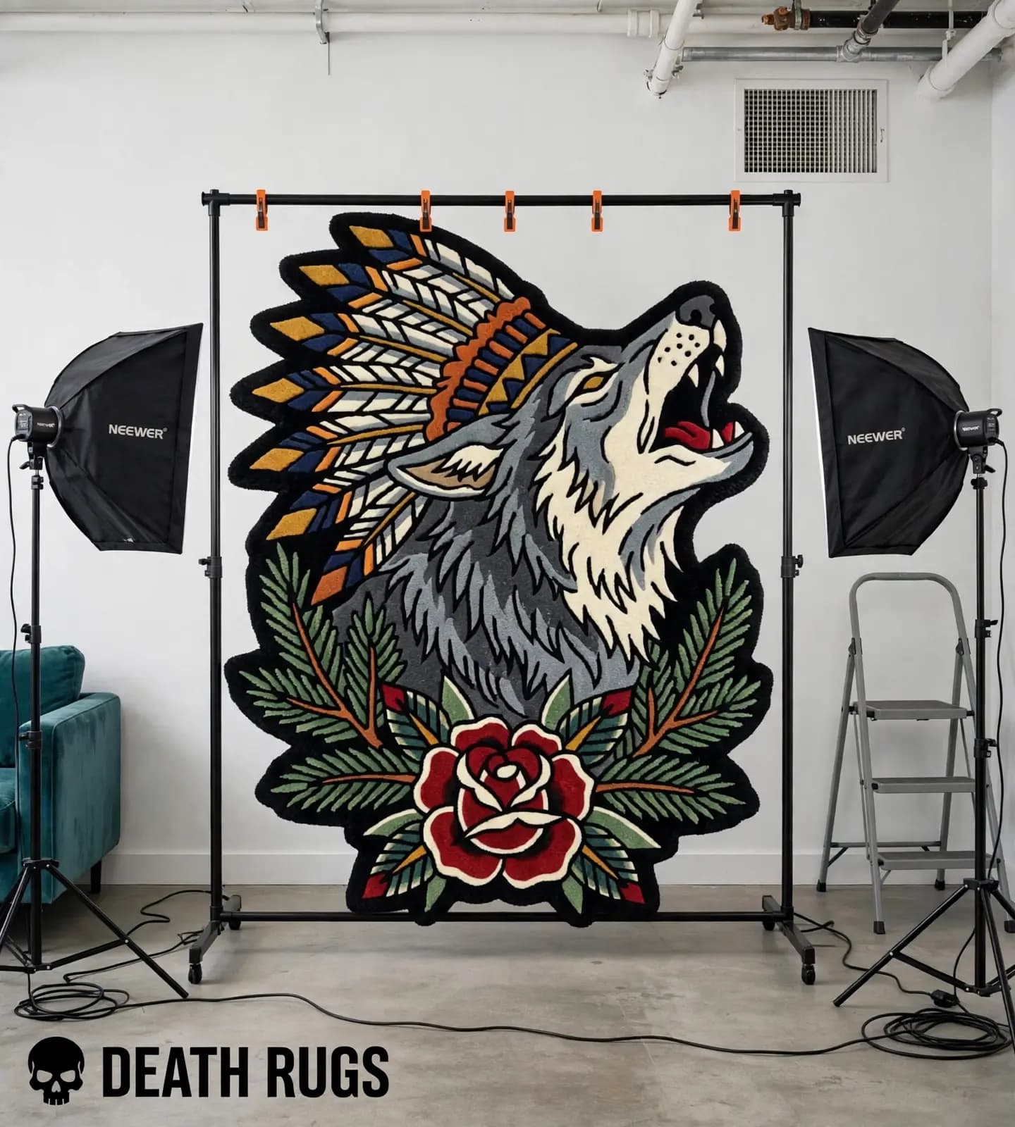 Howling Wolf Rose Rugs slide 5