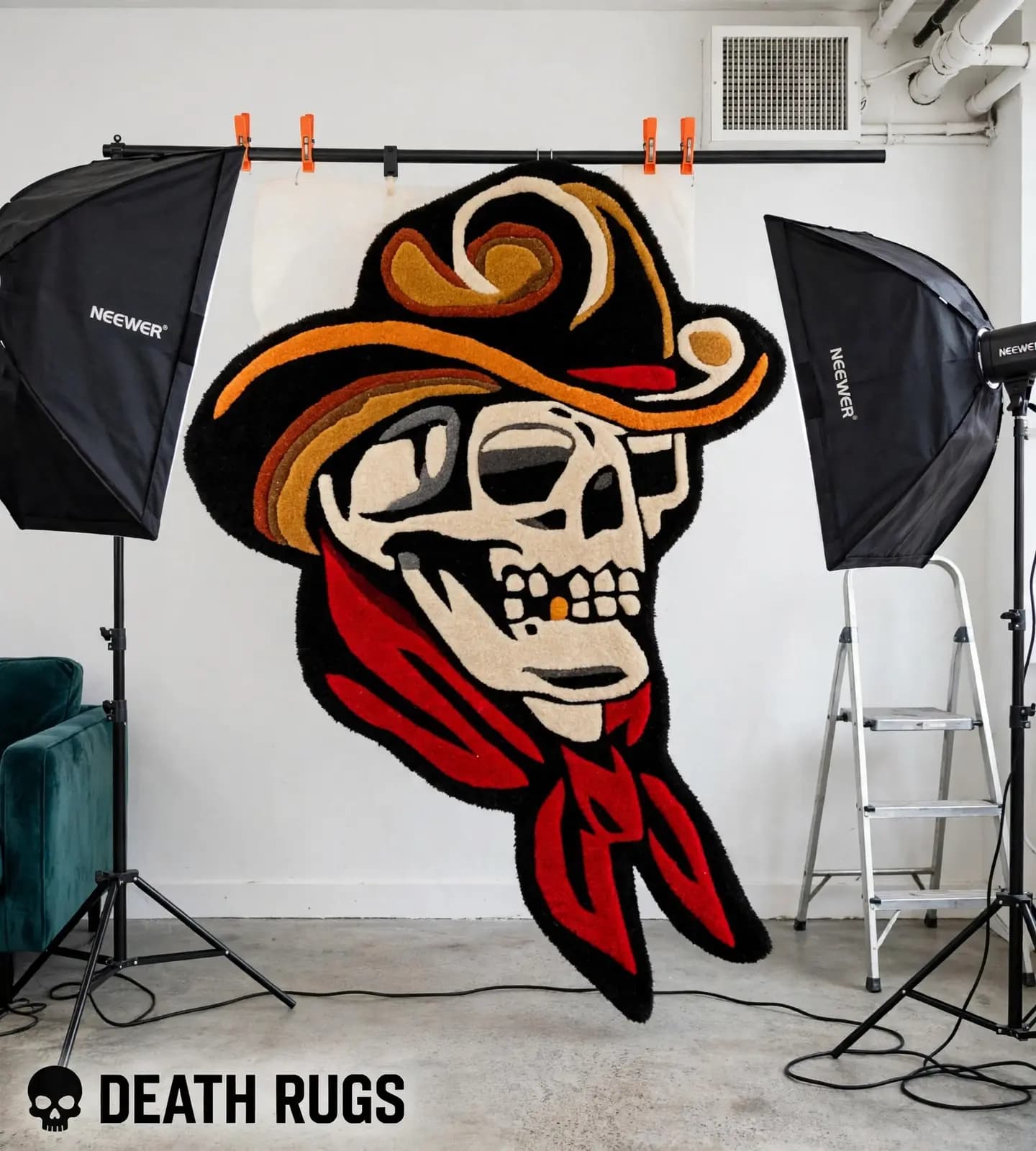 Skull Cowboy Rug slide 6