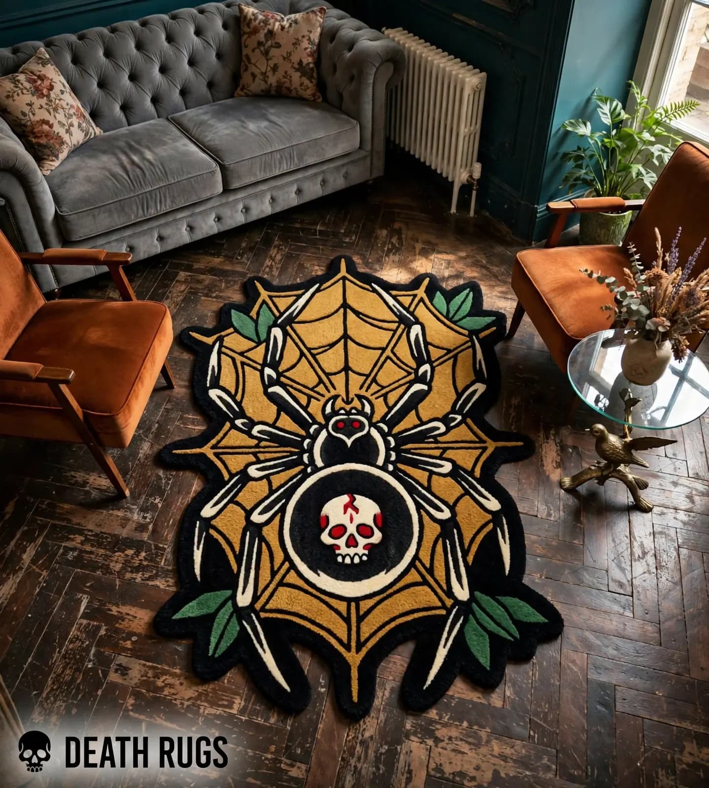 Skull Widow Web Rugs slide 6
