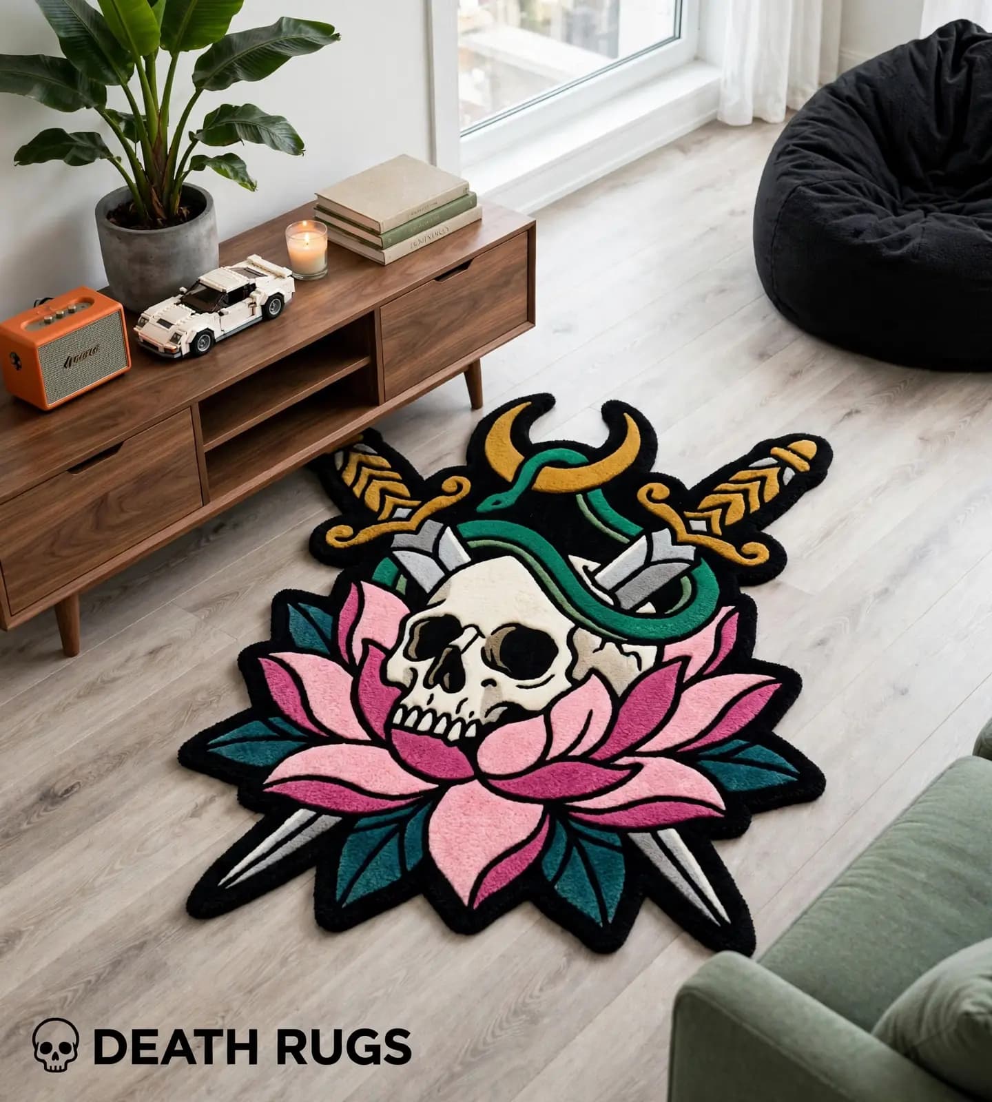 Sacred Skull and Daggers Rugs slide 3
