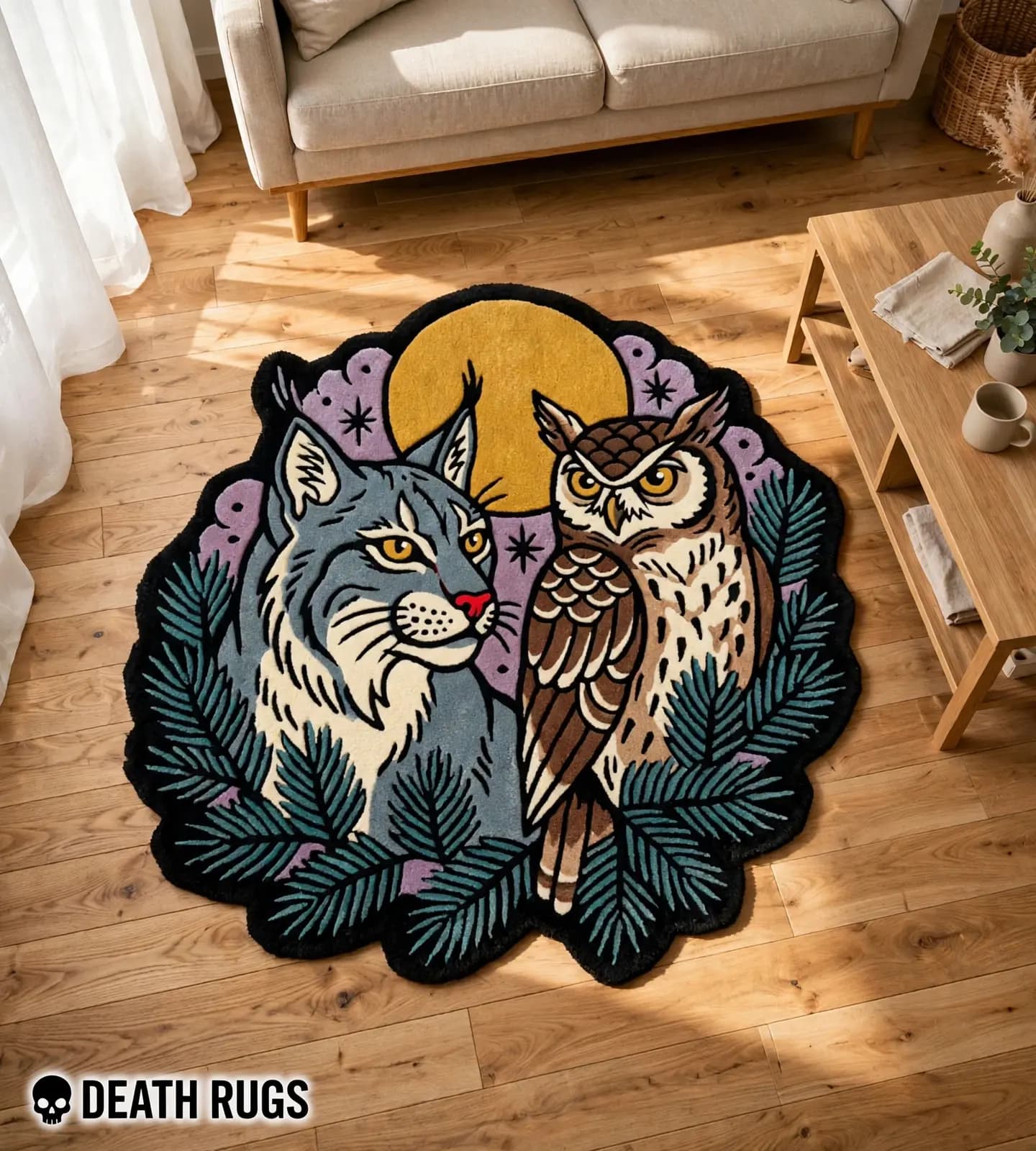 Lynx and Owl Rugs slide 6