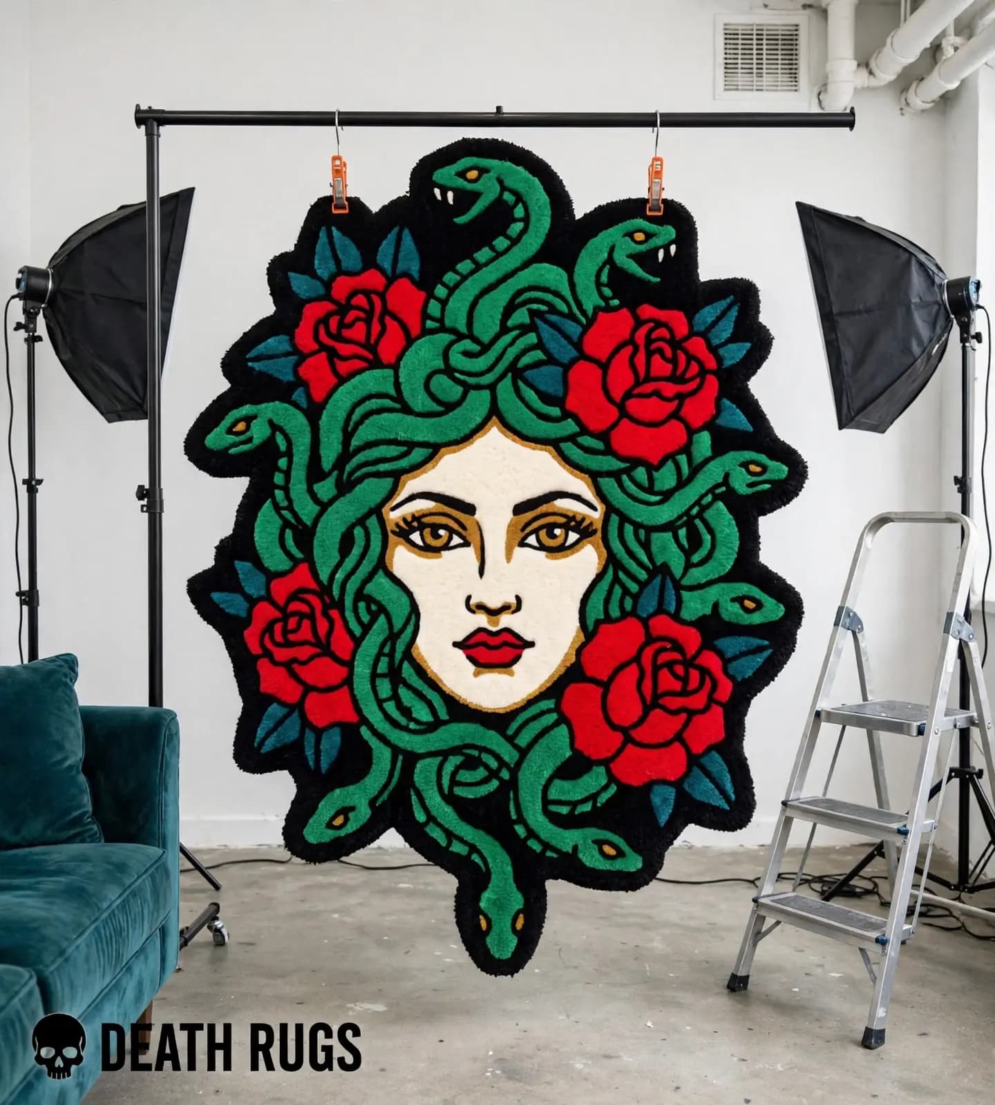 Medusa & Crimson Roses Rugs slide 3
