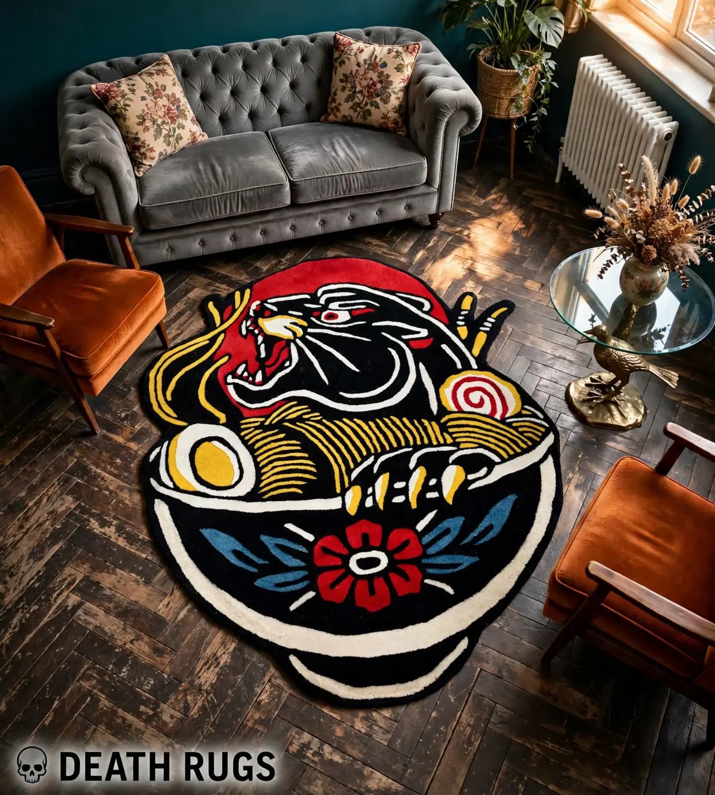 Panther Ramen Bowl Rugs slide 7