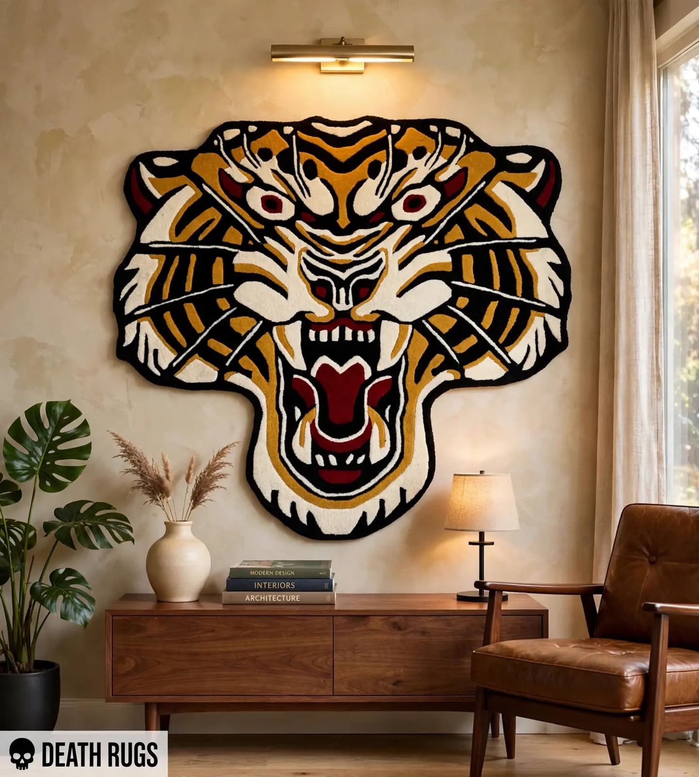 Golden Roar Tiger Rug slide 3