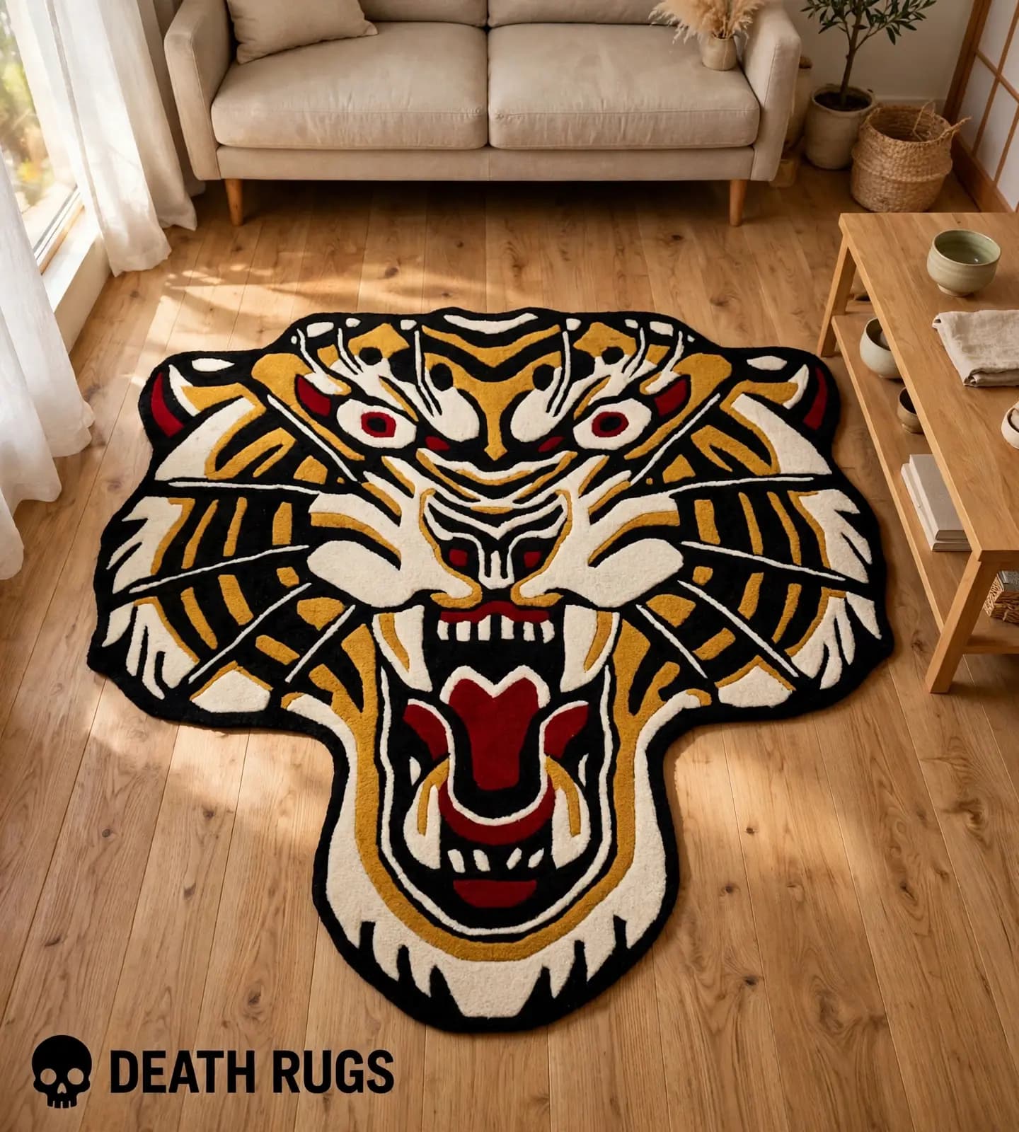 Golden Roar Tiger Rug slide 4