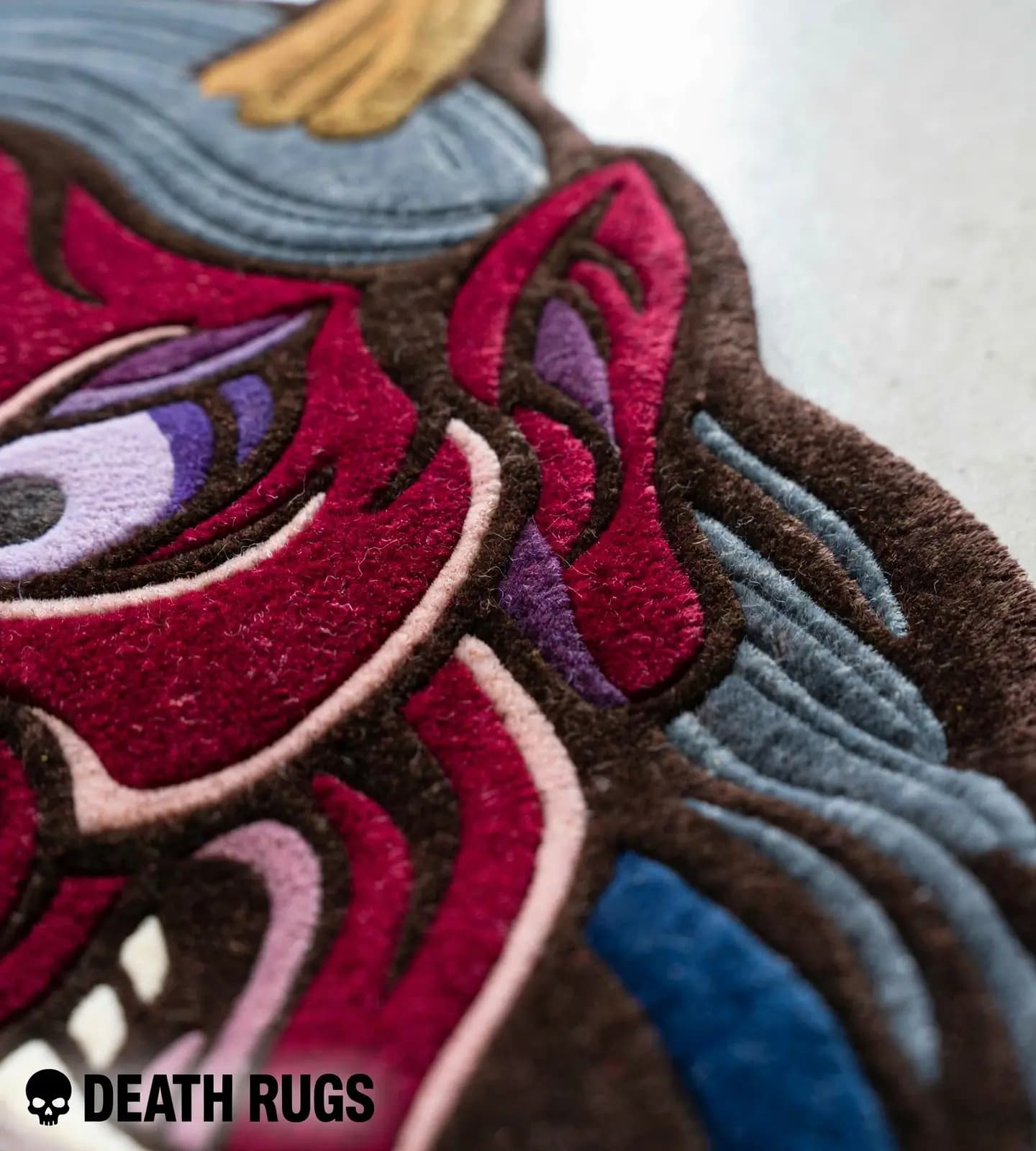 Crimson Hannya Oni Rugs slide 7
