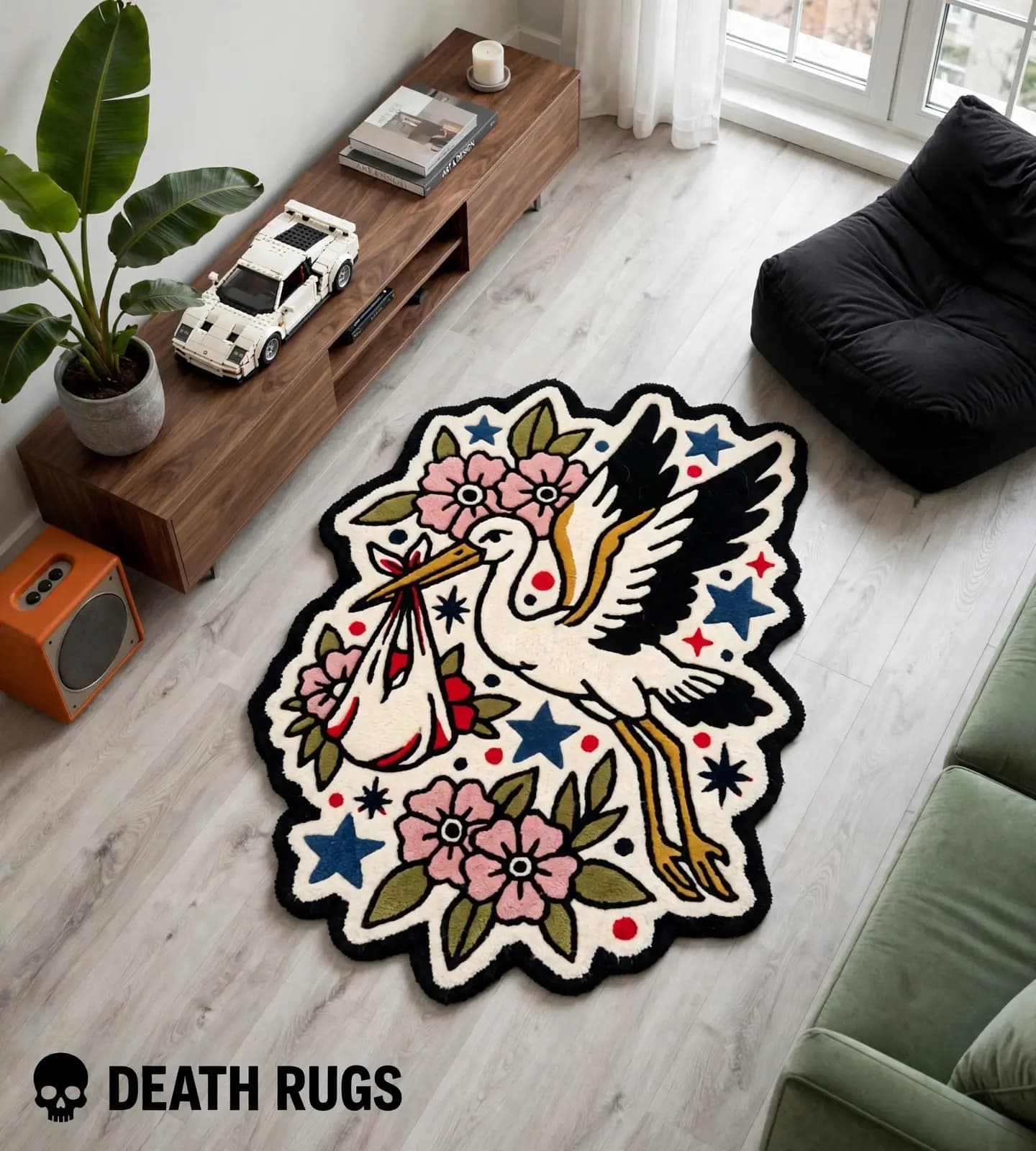Flying Stork & Blossom Bundle Rugs slide 4