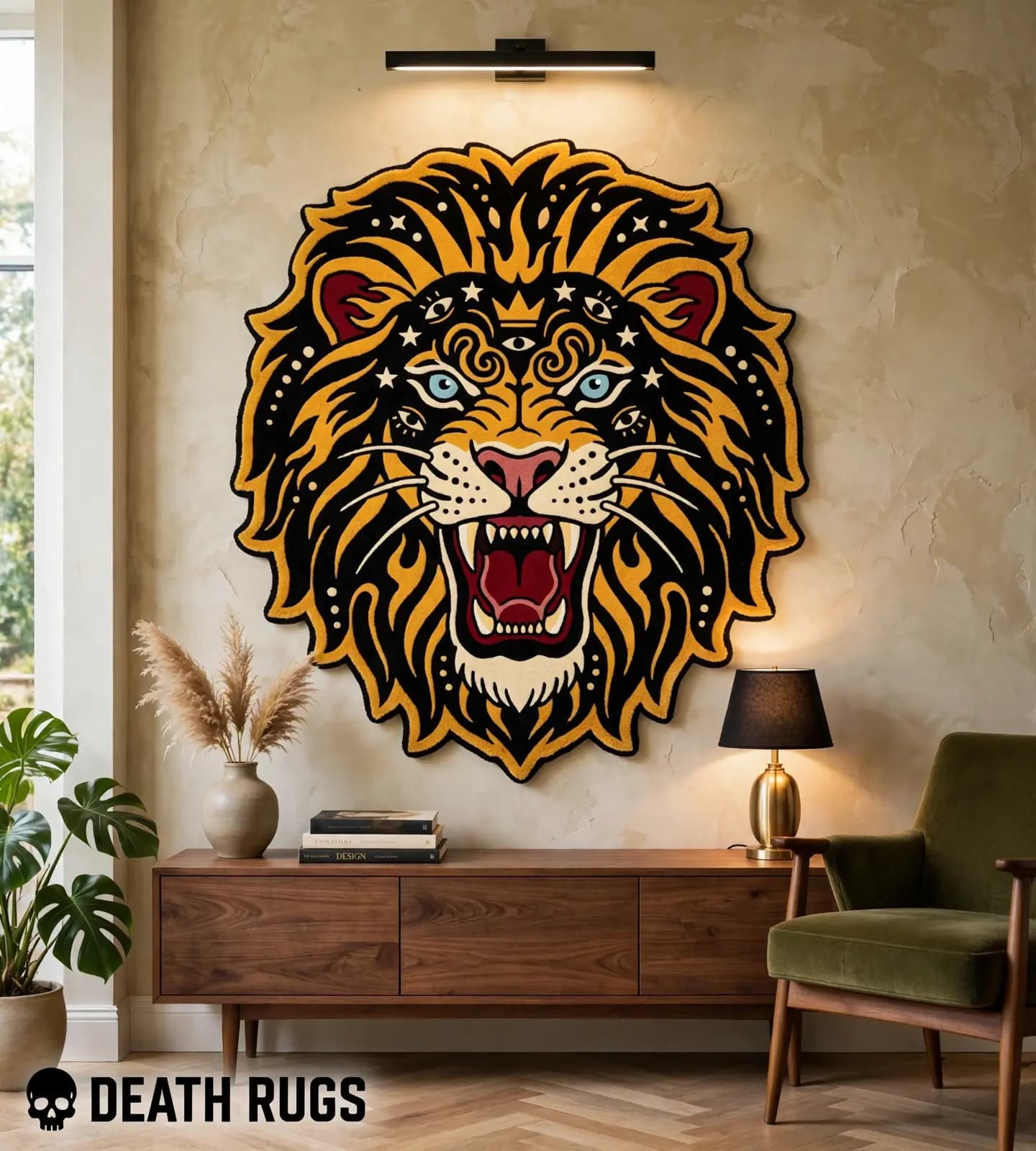 Golden Mane Mystic Lion Rugs slide 3