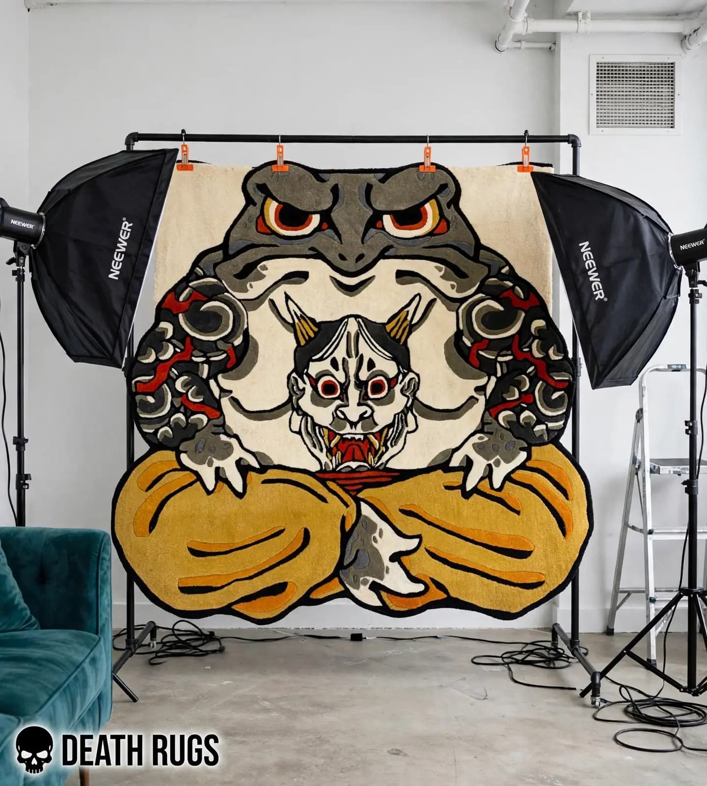 Meditating Hannya Toad Rugs slide 3