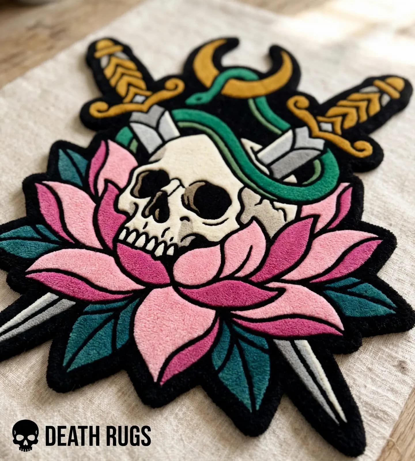 Sacred Skull and Daggers Rugs slide 6