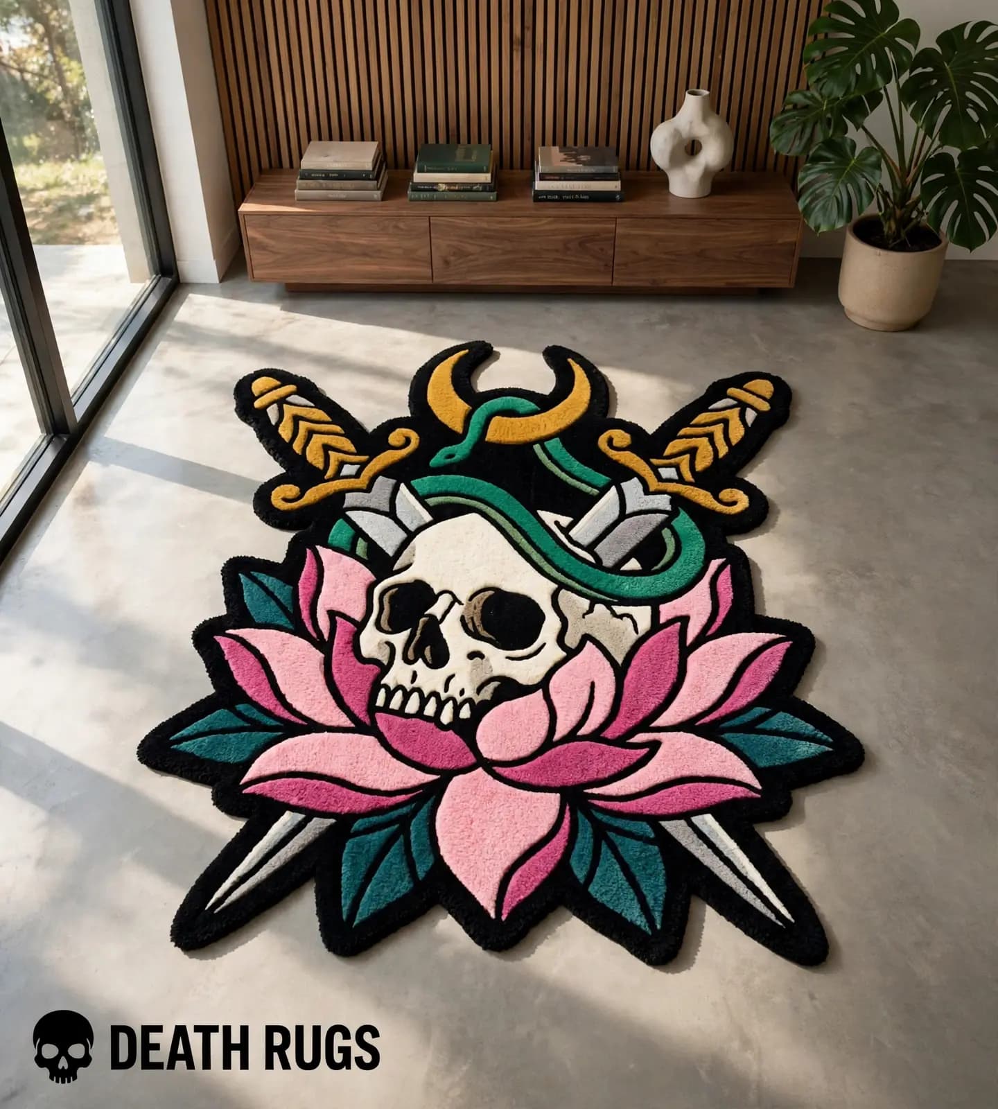 Sacred Skull and Daggers Rugs slide 4
