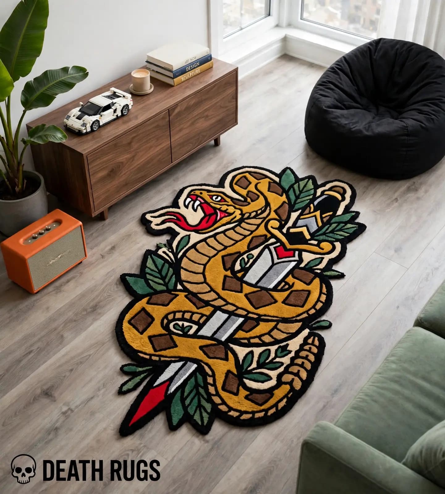Coiled Viper & Dagger Rugs slide 3