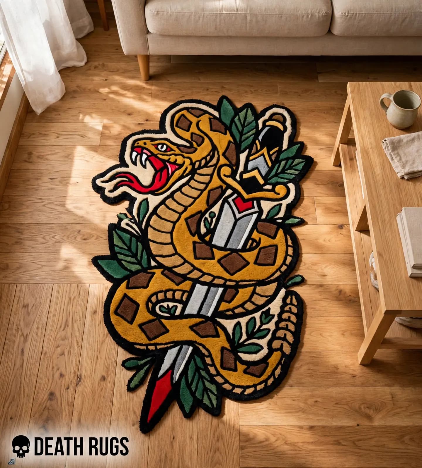 Coiled Viper & Dagger Rugs slide 6