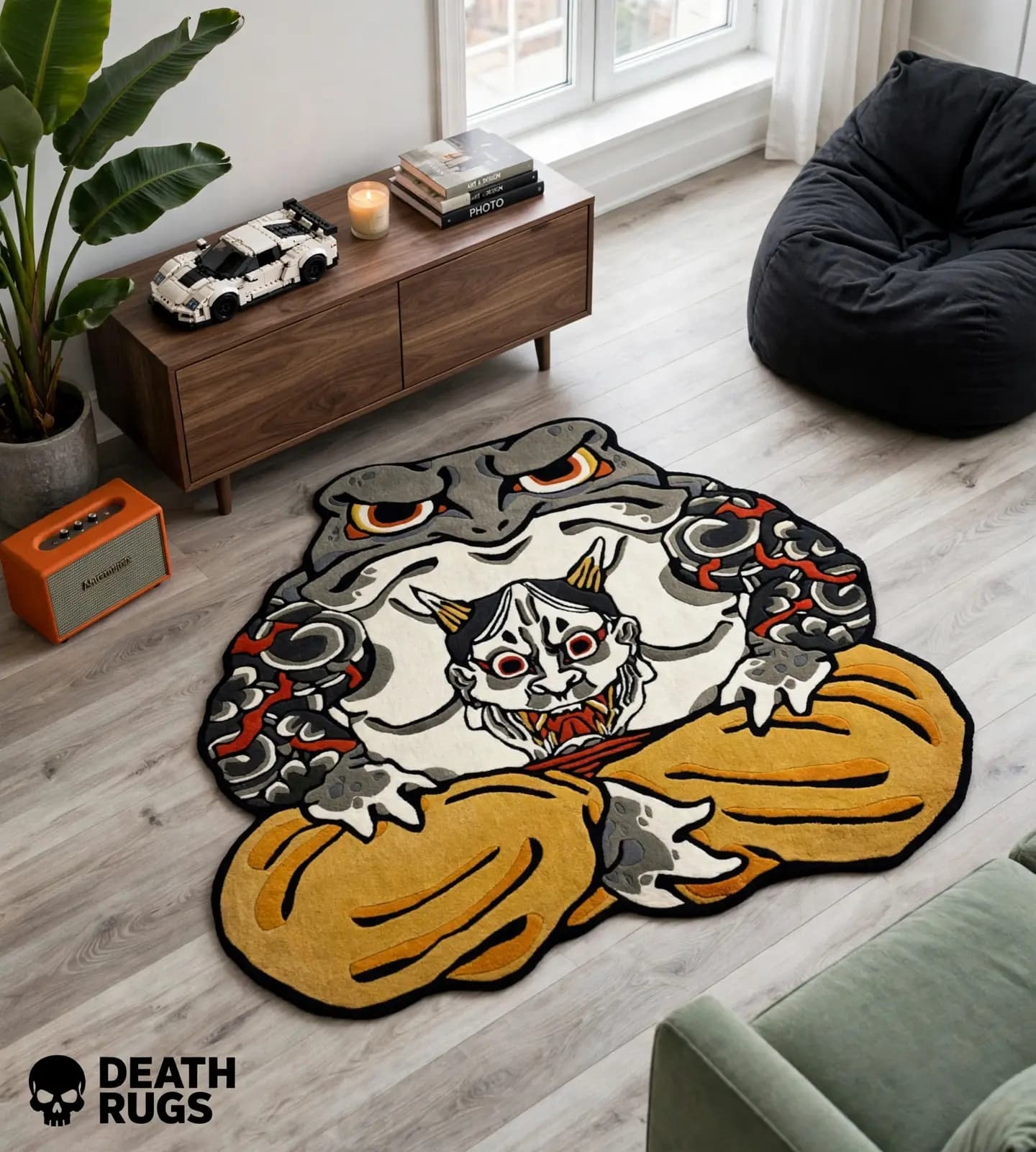 Meditating Hannya Toad Rugs slide 5
