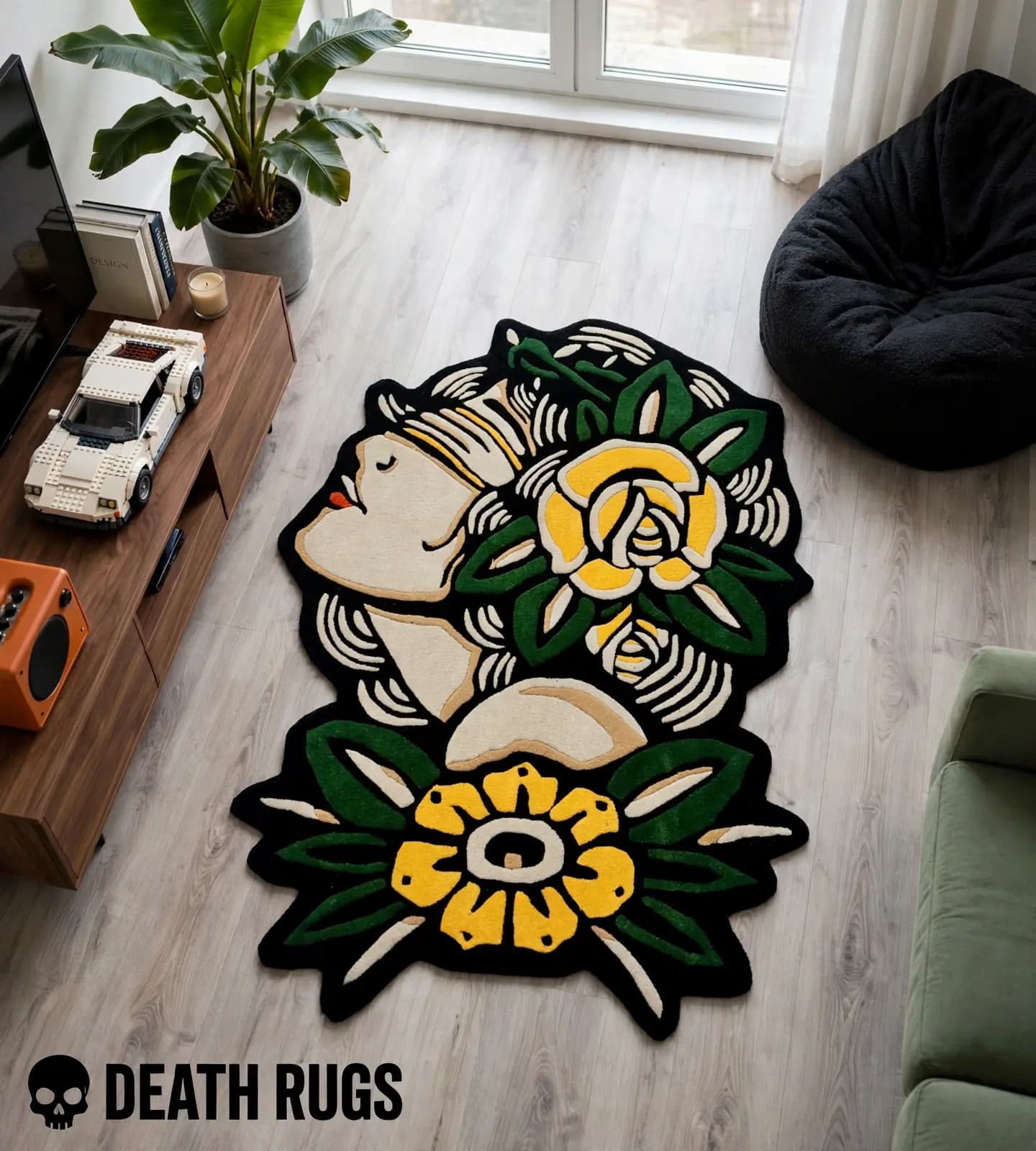 Golden Gypsy Rose Muse Rugs slide 5