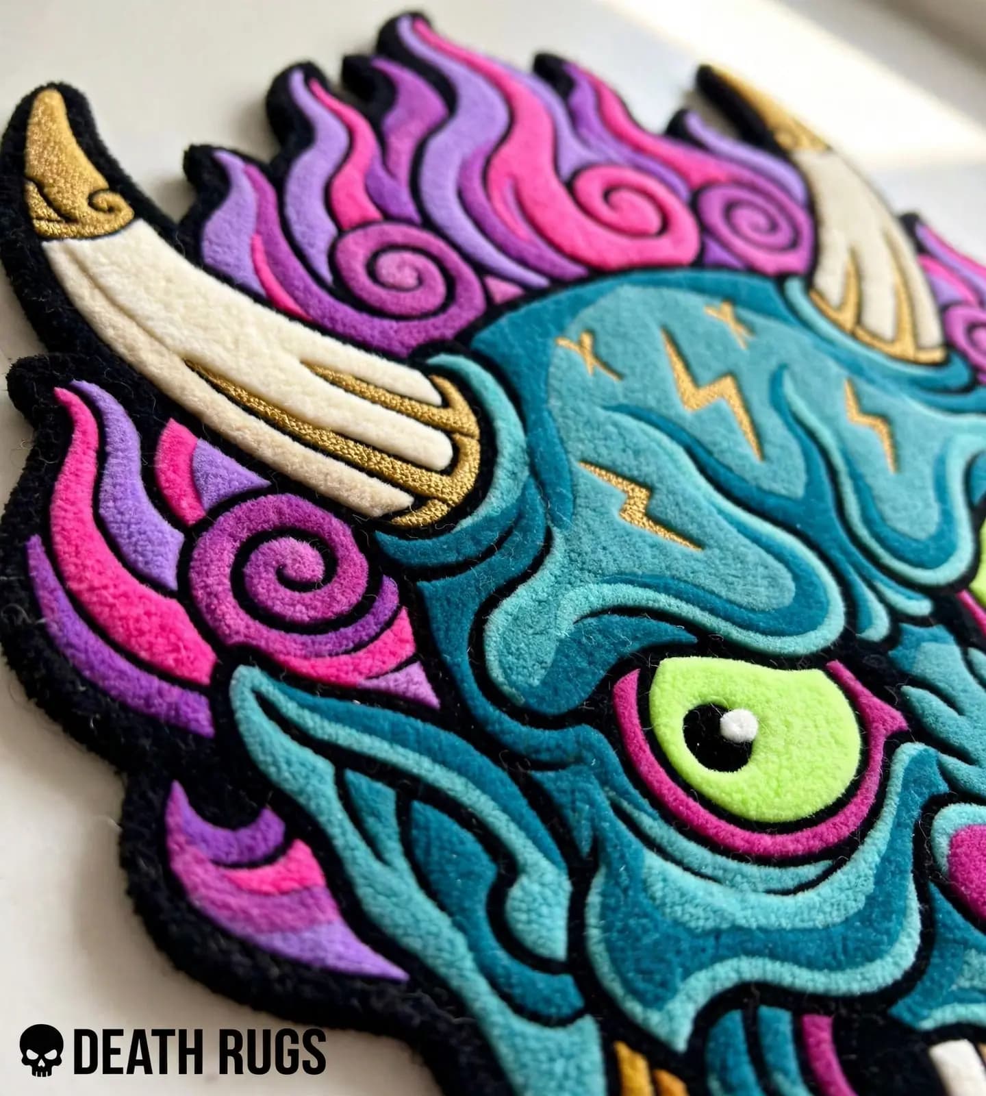Electric Oni Mask Rugs slide 8