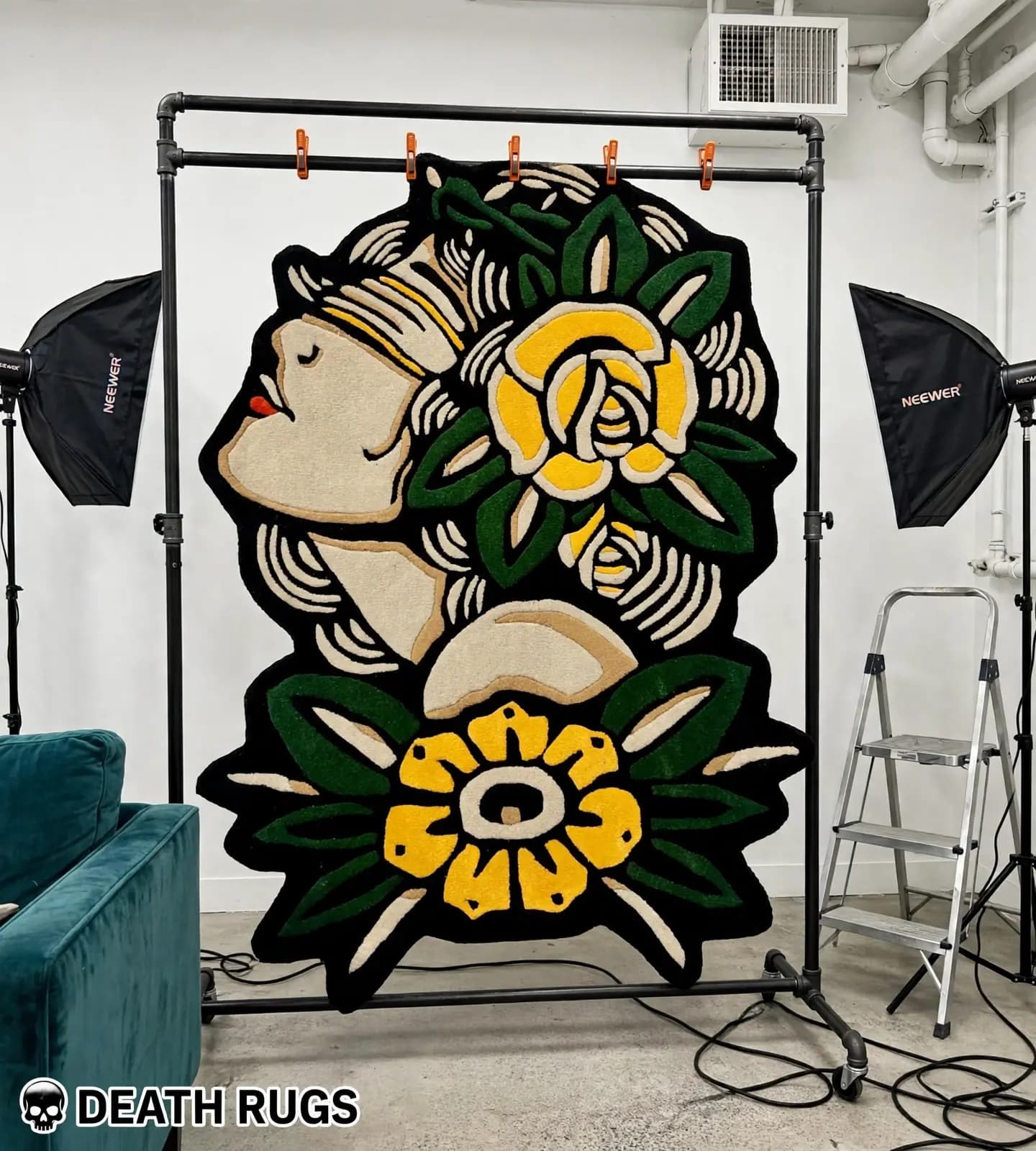 Golden Gypsy Rose Muse Rugs slide 6